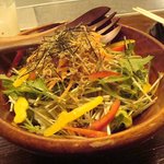 Ginzatomikura - 水菜とじゃこのサラダ