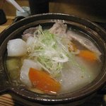 酉の - シャモ肉と野菜の塩煮込み