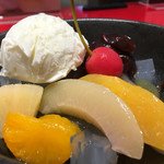 イッピン カフェ - クリームあんみつ 2016/06/09