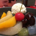 イッピン カフェ - クリームあんみつ 2016/06/09