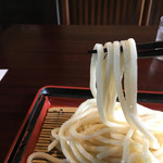 Tossaka Udon - ヌッとした麺←持ち上げてみた