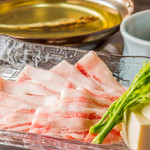 Koryouri Sone - 名物 美豚と五島葱の焼あご出汁しゃぶしゃぶ