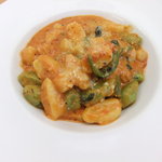 pasta an - ほうれんそうとホタテのトマトクリームソースパスタ