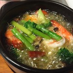 Sousakudaininguaki - 海老とお野菜のアヒージョ！