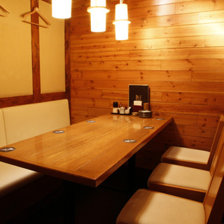 There are also private rooms for small groups.