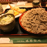 味奈登庵 - つけ天そば、大盛り！