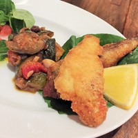 地中海食堂Oliva - シシリア風カポナータ、メヒカリのフリット