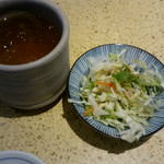 鮨英 - お茶とサラダ