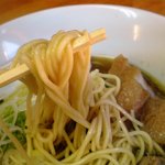 ぽきぽきっとした麺がこのｽｰﾌﾟによく合います