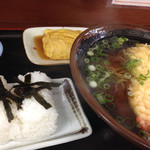 なかい - えび天そば定食(600円)