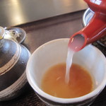 そば切りやすべえ - 白く濁った｢そば湯」