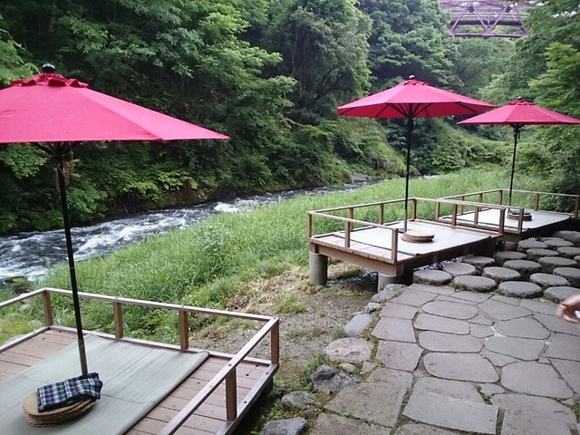 鶴仙渓 川床 加賀市その他 カフェ 食べログ