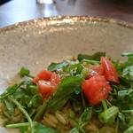 オステリア セーザモ - 桜海老とアオサのリゾーニ