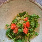 オステリア セーザモ - 桜海老とアオサのリゾーニ