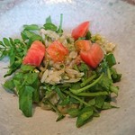 オステリア セーザモ - 桜海老とアオサのリゾーニ