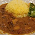 SPICY CURRY 魯珈 - 限定カレー エチオピア風ポークカレーライス大盛り