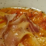 TRATTORIA AL SODO  - パプリカの甘味にグアンチャーレの塩気と脂、トマトやクリームのコクが合う