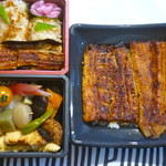 日本料理　梅林 - 左が夏限定のお弁当。右が国産鰻のお弁当