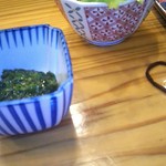 蓑寿司長町 - ランチのサラダとメカブ