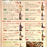 イタリアンバール ミーオ - ワインリスト。今回はこの中にはないワインだった。