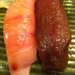 和田上 - トロ（大トロだと思うのですが）とづけ　