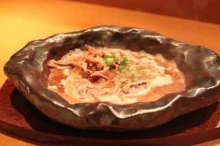 h Tenkuu - 一か八かのイカ肝溶岩焼き　780円