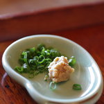 せきざわ - 蕎麥掻（そばが）きの藥味（やくみ）