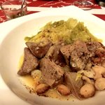 トラットリア 29 - 「豚タンと浅見農園キャベツとトラ豆の煮込み」：“香る豚タン”を是非、体験して～♪