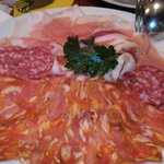 生ハムとサラミの盛り合わせ