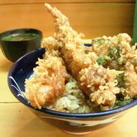 北新地 天富 - 天丼ごはん大盛り