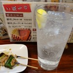 やきとり 大吉 - タコハイ・スタコとはさみ1本