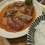 Yakiniku Izakaya Tonton - ビッグ牛ハラミ定食 980円