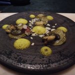 SALONE 2007 - パスタ：コルツェッティ　チーマディラーパ・ムール貝・サフラン（2017.5）