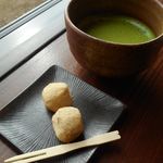 岡山後楽園 福田茶屋 - お抹茶と団子