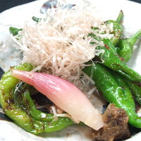 伏見唐辛子の生姜焼き