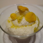 ホワイトアスパラガスのブランマンジェ