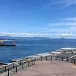 田子の浦港 漁協食堂 - 遠く伊豆半島