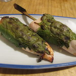 立ち呑みのさのや - ささみ梅肉 120円☓2本　(2017.5)