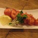 立ち呑みのさのや - 辛子明太炙り 240円　(2017.5)