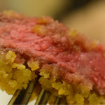 アンティカ オステリア カルネヤ - 熟成牛のパレルモ風カツレツ：断面