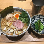 銀座 風見 - 酒粕濃厚そばと本日の野菜