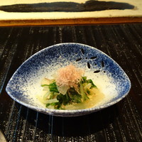 六緑 - 先付　水菜のお浸し