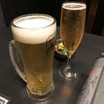 地鶏・和食 個室居酒屋 鶏心 - グラスビールあります♪