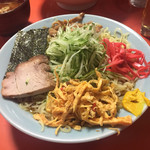 藤や - 2017年6月。冷やし中華大盛り。＋50円で650円なり。