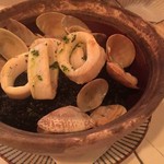 Chico Chica  - Ink Paella for Two - Squid, Clam, Pork Belly