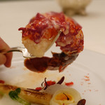 レストラン クレッセント - 10.オマール海老のエチュベとホワイトアスパラガス