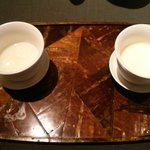 茶禅華 - 杏仁豆富　二つの温度で
