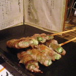 Charcoal Cuisine　克ッ　井の頭 - 串コース（にんにく芽豚巻き）