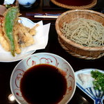 玄蕎麦 野中 - 天せいろ1845円