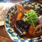 スープカレー ポニピリカ - フィッシュフライと野菜のカレー　1,100円